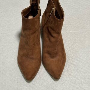 Brown Suede Ankle Boots